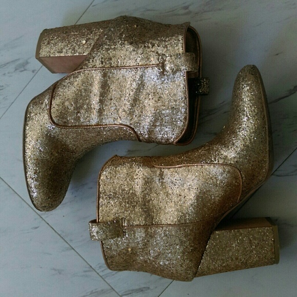 Laurence Dacade Shoes - Laurence Dacade gold glitter booties
